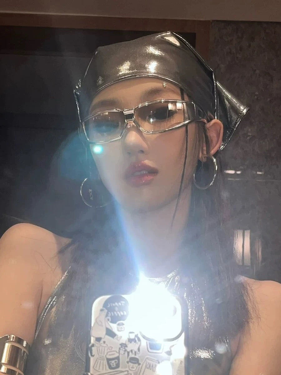 Hot Girl Street Shooting Disco || Y2K WEIRDPLANET VINTAGE GLASSES