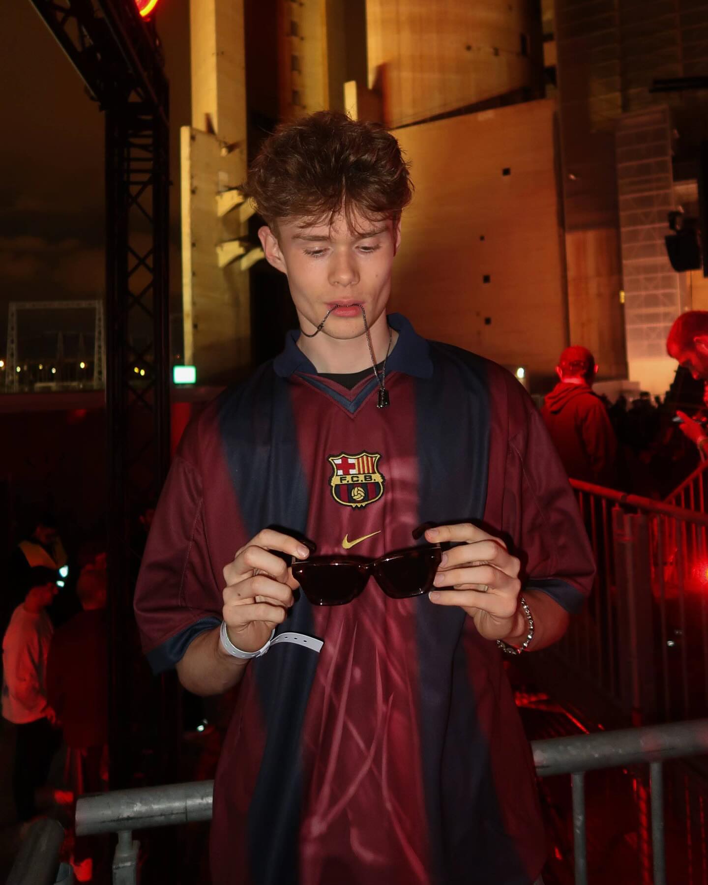 TRAVIS SCOTT X NIKE X FC BARCELONA RETRO HOME SKELETON JERSEY