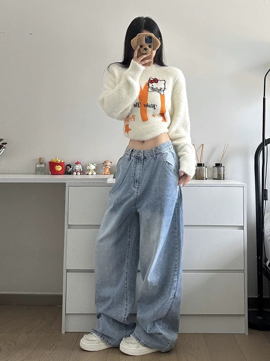 HELLO KITTY Baggy Jeans