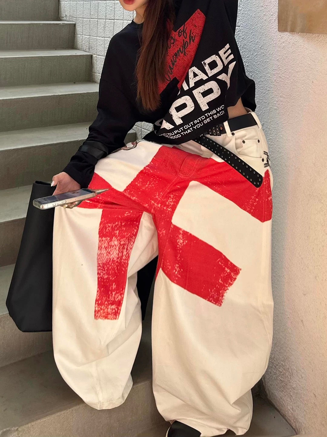 S Line Hook Baggy Pants