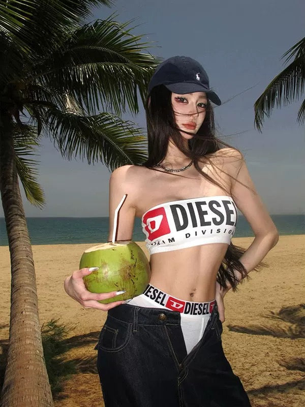 Diesel UFSB-MELANIE Strapless Top