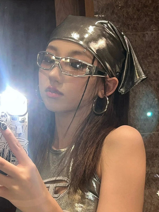 Hot Girl Street Shooting Disco || Y2K WEIRDPLANET VINTAGE GLASSES