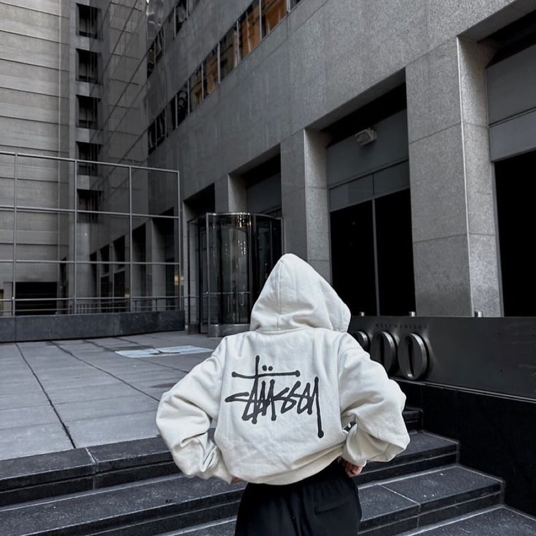 Basic hoodie stussy best sale