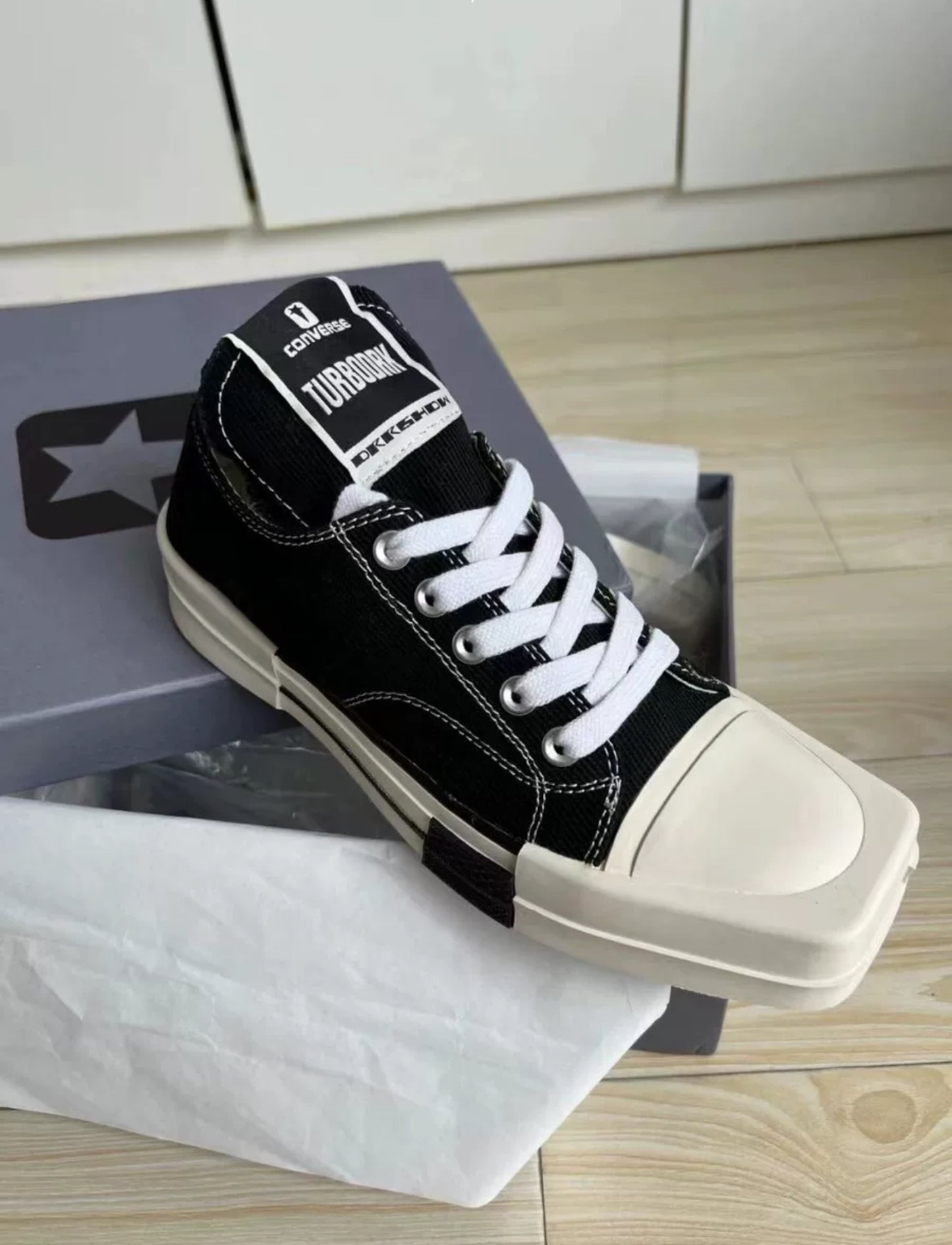 Converse Rick Owens x TURBODRK Chuck 70 High 'Black'