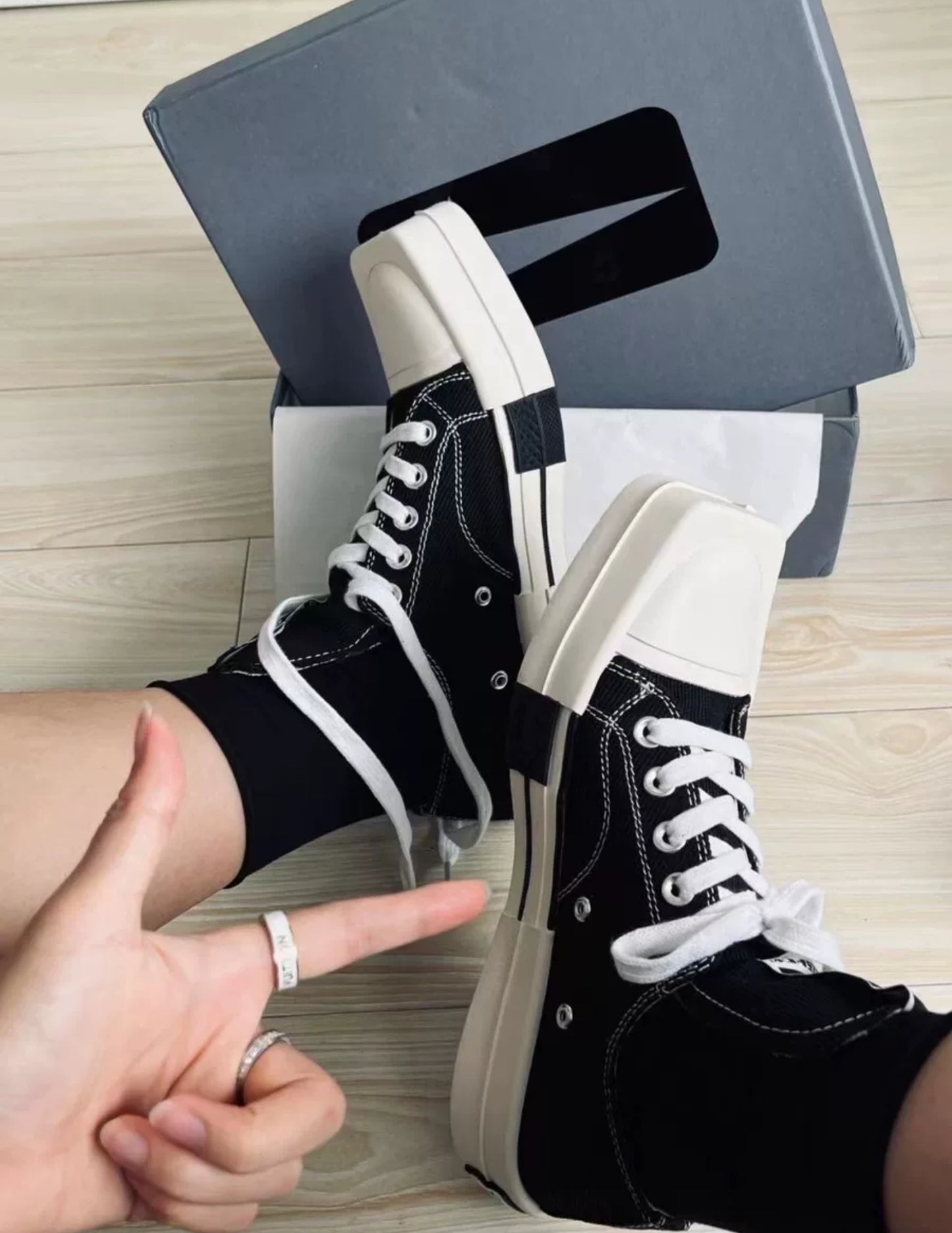 Converse Rick Owens x TURBODRK Chuck 70 High 'Black'