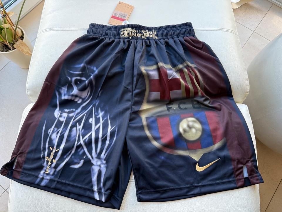 Travis Scott FC Barcelona CJ x Nike x Fcb Skeleton Home Shorts