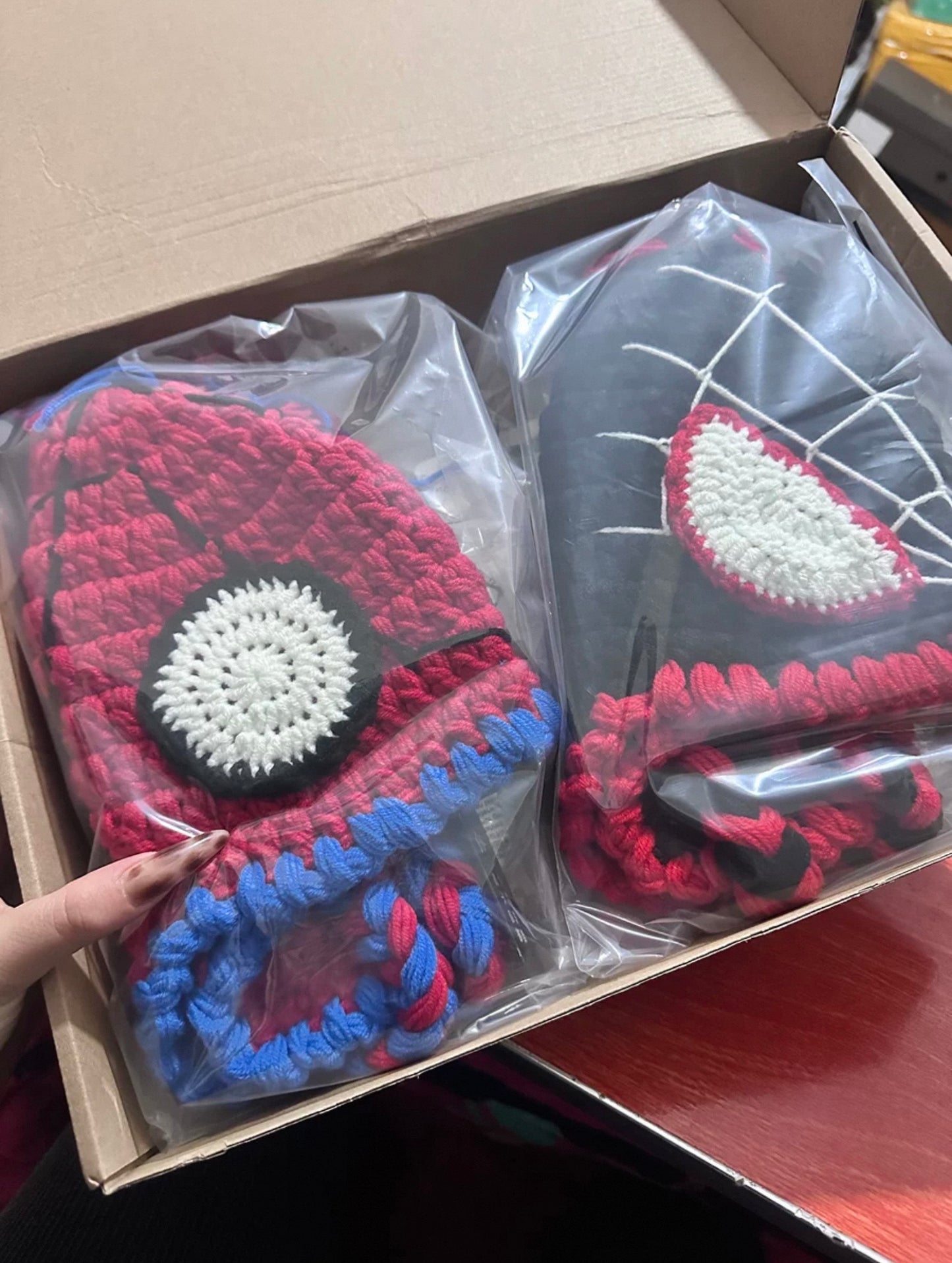 Spider Man Pull Down Mask Beanie