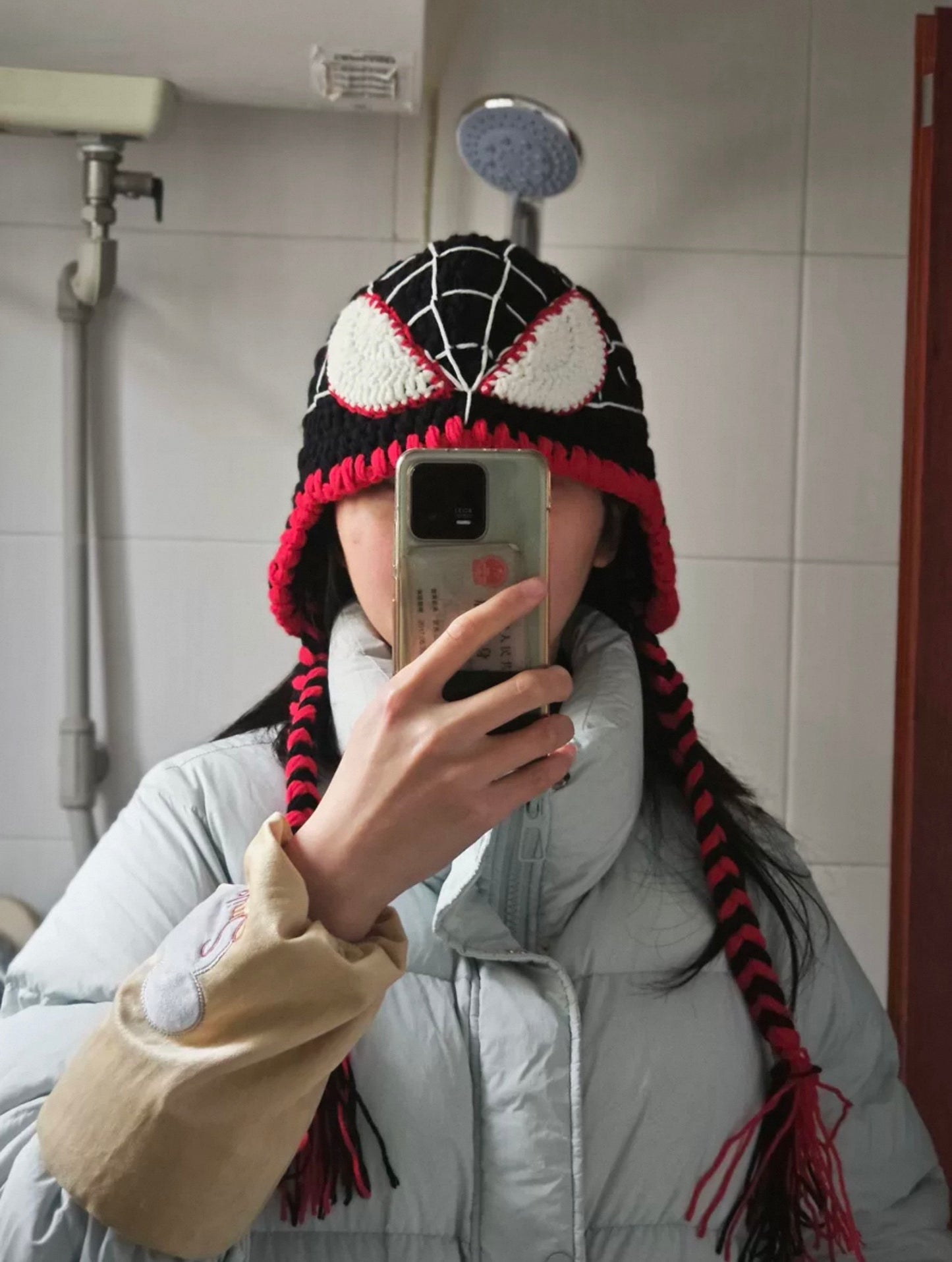 Spider Man Pull Down Mask Beanie