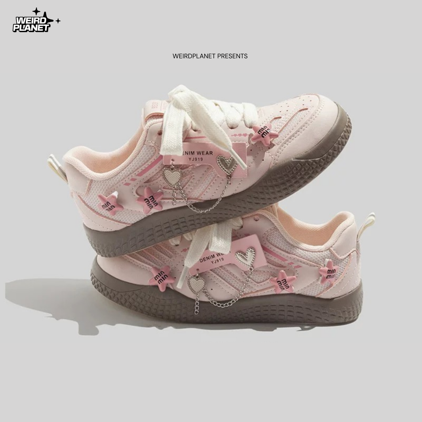 Daisey Pink Star Shoes By WeirdPlanet